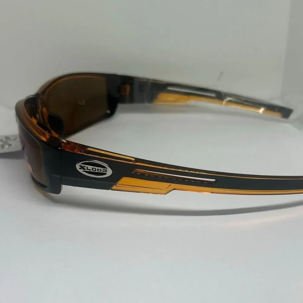 X-Loop Mirrored Wraparound Sport Sunglasses UV400 Protection Durable Streetwear